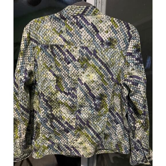 Mob jacket with reptile design by Chicos 2 (10). - Picture 13 of 13